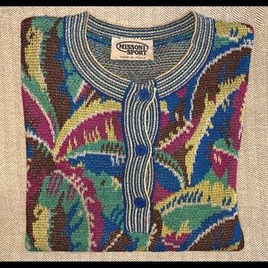 SALE: Missoni Short-Sleeve Crewneck Knit Top - M